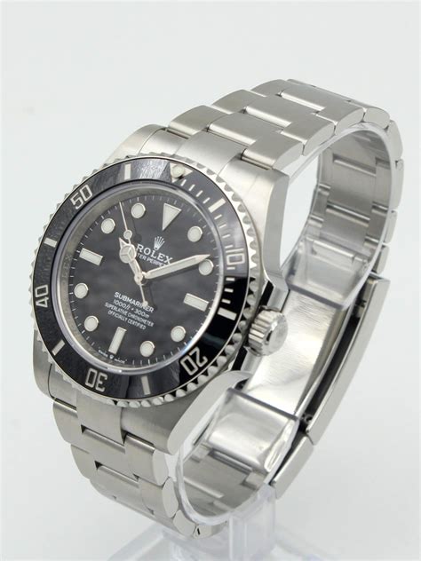 rolex submariner date senza scritte|rolex submariner model 124060.